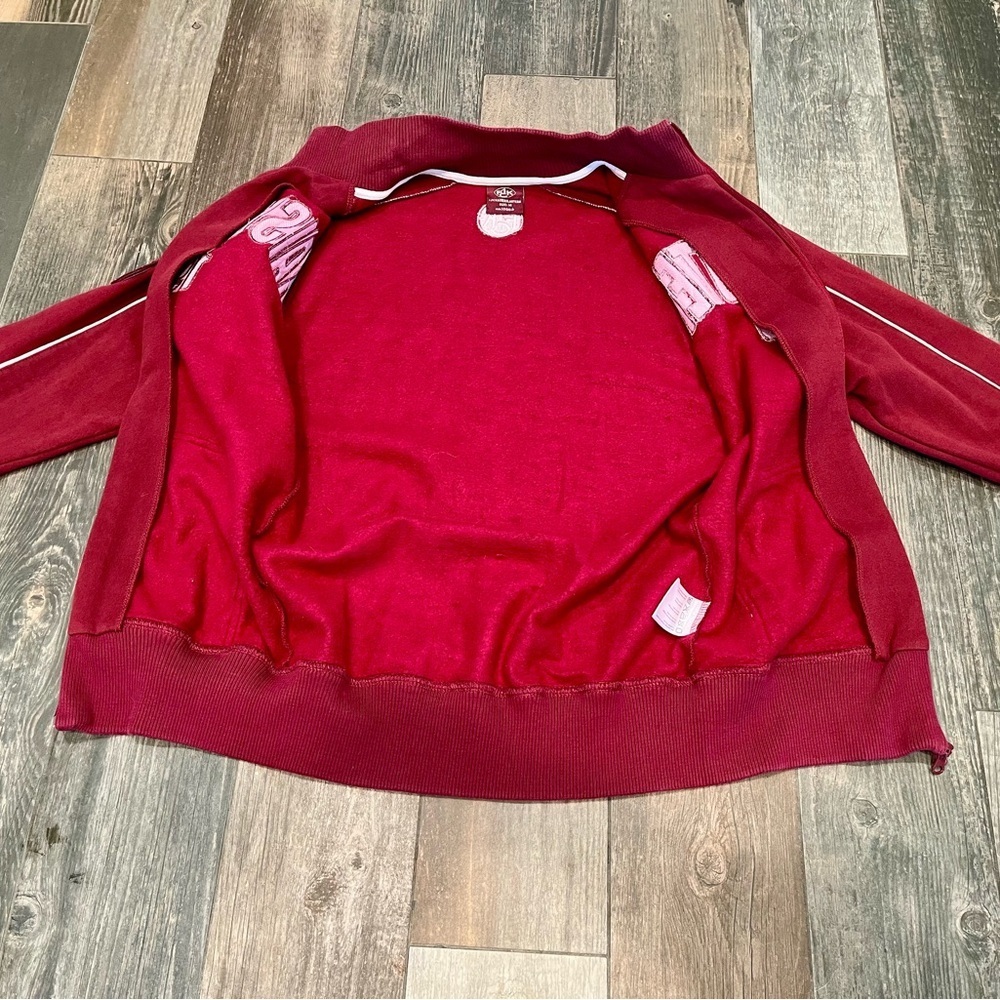 1. FC Kaiserslautern Football Jacket Soccer Track Top Adult Rare Size M Maroon - Picture 5 of 12